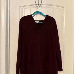 Market & Spruce Deep Red Knit Top